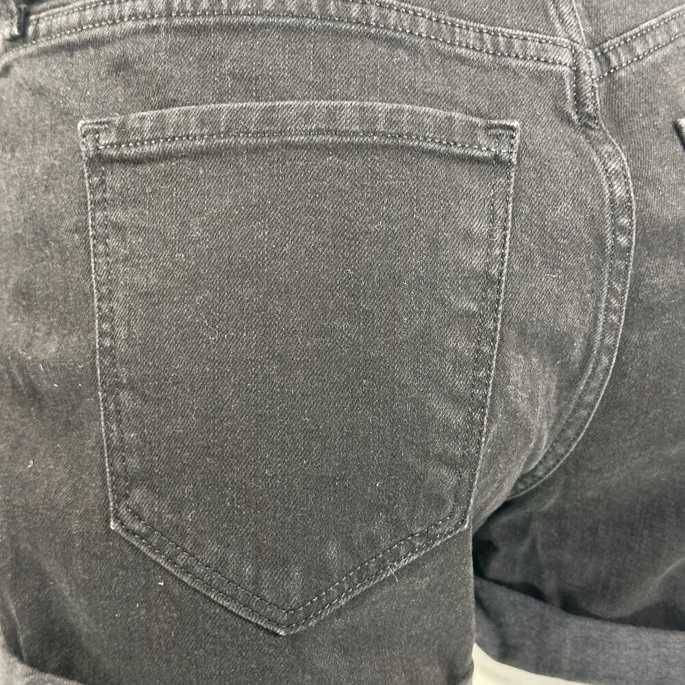 Old Navy Women's Size 6 Black Jack Boyfriend Shorts Distressed Cuffed Hem Summer - Picture 13 of 13